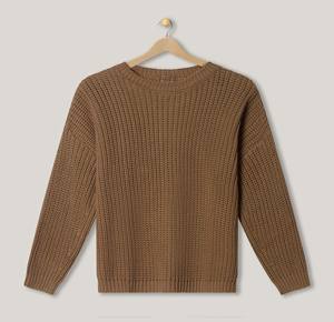 Suéter Cómodo con Cuello Redondo y Forro de Sherpa, Transpirable, para Mujer, Ultra Suave, de Felpa, Cálido para Invierno - Product Image 2