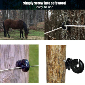 Electric Fence Insulators Screw-in Electric Fence Ring Insulators, Electric Fence Wooden Post Insulators - Product Image 4