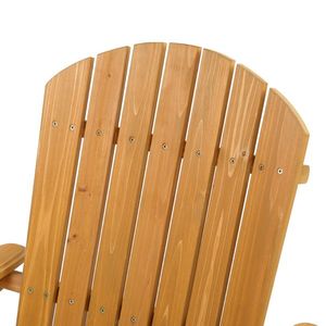 Chaise longue en bois Adirondack avec finition naturelle, modèle 57738306, idéale pour bronzer - Product Image 2