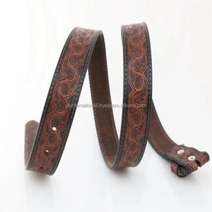 เข็มขัดหนังแฟชั่นสไตล์ตะวันตกสำหรับผู้ชายสลักด้วยมือและเครื่องประดับดีไซน์ตามสั่ง - Product Image 6