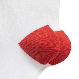 Chaussettes de sport en coton biologique écologique, fines, antibactériennes, à compression côtelée, avec broderie personnalisée du logo d'équipe, faible MOQ - Product Image 5