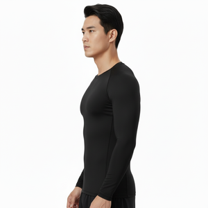 Men's Long Sleeve Rash Guard Black <b>Dragon</b> Print Full Sleeve Sublimation Quick Dry MMA Jiu Jitsu <b>Shirt</b> - Product Image 4