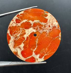 Esfera de Reloj de Jaspe Naranja Sedimentario de 37 mm y 0.70 mm con Patrón Natural - Product Image 1