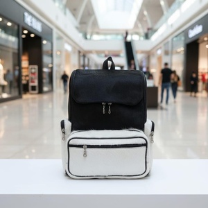 Fashion Leather Hair On Backpack Cowhide Laptop Travel Rucksack Vintage School Bag Durable Handmade OEM LHBP-0056 - Product Image 4