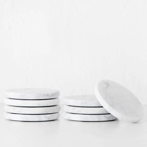 Lot de sous-verres en marbre naturel pour la maison, la cuisine, la salle à manger, le café, le restaurant, l'hôtel et les cadeaux - Product Image 2