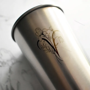 Vasos de Agua Personalizados, Recuerdos, Regalos para Fiestas, Vasos de Agua de Acero Inoxidable, Vasos Metálicos, Regalos de Boda, Vasos para Fiestas - Product Image 2