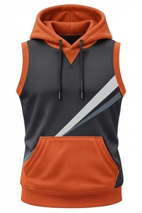 Camiseta sin Mangas con Logotipo Personalizado, Camiseta Deportiva de Poliéster para Hombre, para Fisicoculturismo, Gimnasio, Running, con Capucha - Product Image 3