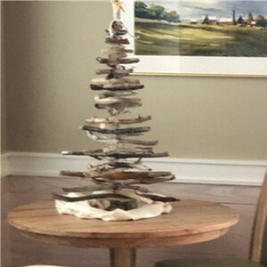 Arbre de Vie en bois pliable et flexible fait main avec support, parfait pour les décorations de Noël et de fêtes - Product Image 2
