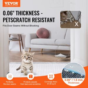 Tappetino Protettivo Antiscivolo in PVC 38 cm x 120 cm, Resistente ai Graffi dei Gatti, per Porte e Ingressi, per Animali Domestici - Product Image 2