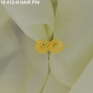 Pasador de Pelo Decorativo Chapado en Oro Árabe para Mujer, Joyería para el Cabello al por Mayor, Accesorios de Moda Árabe para el Cabello al por Mayor B2B - Product Image 4