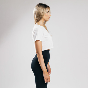 Custom Screen Printed Jersey 100% Cotton Sexy Club Style <b>Women's</b> Crop <b>Top</b> Anti-Wrinkle & Quick Dry Features Wholesale T-shirt - Product Image 3