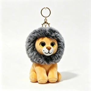 Customized Plush <b>Lion</b> Keychain With Gray Mane Soft Stuffed Animal <b>Toy</b> For Kids Unisex 11CM-30CM - Product Image 1