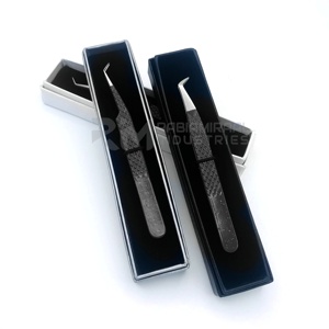 Pince à cils en acier inoxydable pour extensions de cils, marque privée RMI, vente en gros, outil professionnel - Product Image 2