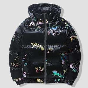 Chaqueta Bomber Casual para Niños, Abrigo Acolchado Cálido de Invierno, Cuello Alto, Algodón/Poliéster Transpirable para Exteriores, Cuatro Estaciones, Alta Calidad - Product Image 3