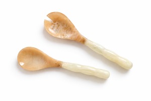 Style Resin Salad Servers Set Minimalist Design Matte Finish Reusable <b>Flatware</b> For Catering Salad Servers Set Hand Polished - Product Image 4