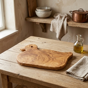 Adorable <b>Duck</b> Shaped Solid Wood Cutting <b>Board</b> Decorative Kitchen Prep Block Artisan Charcuterie Platter Serving Tray Box - Product Image 4