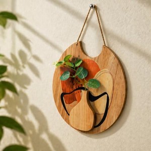 Arte Floral de Pared en MDF Cortado con Láser, Decoración Bohemia de Madera, Venta al Por Mayor en India - Product Image 2