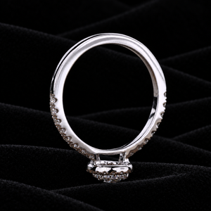 Bague de mariage de luxe en argent 925 avec diamant Moissanite VVS taille poire, sertie de griffes, style Iced Out, bague haut de gamme pour cadeau de fiançailles - Product Image 5