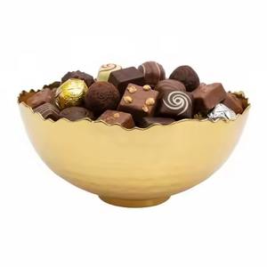 Bol à chocolat en métal pour la maison, bol à bonbons en acier inoxydable pour fruits secs et en-cas - Product Image 1