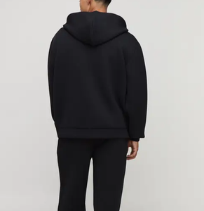 Sweat à capuche zippé pour homme en molleton brossé doux, broderie personnalisée, vêtements décontractés, fabrication OEM, vente en gros, directement de l'usine, vêtements de mode ODM - Product Image 2