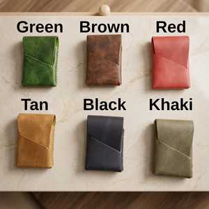 Custom Zipper Leather <b>Card</b> <b>Holder</b> RFID Blocking Slim <b>Credit</b> <b>Card</b> Case Pocket Wallet Coin Pouch Cardholder LNCR-0031 - Product Image 6