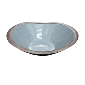 Juego de 2 bandejas para pescado con diseño esmaltado en el interior, bandeja de servir de madera de mango para el hogar, hoteles y restaurantes, personalización disponible. - Product Image 3