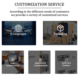 התקנה קלה החוצה קוד דלת להחלפה מנעול חכם עם סוג ג 'ק דירה - Product Image 3