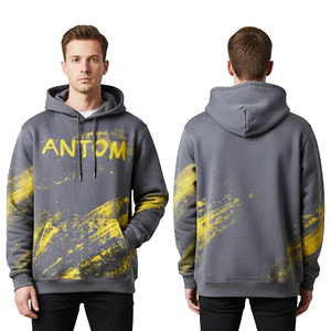 Sweat à capuche uni délavé à l'acide, personnalisable, style vintage, avec impression sérigraphiée, prix de gros - Product Image 2