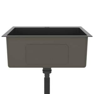 Fregadero de Cocina Hecho a Mano de Acero Inoxidable Negro - Product Image 4