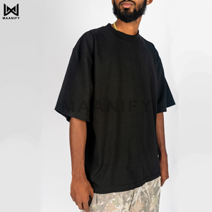 เสื้อยืดโอเวอร์ไซส์ทรงหลวม สตรีทแวร์ ยูนิเซ็กส์ ผ้าคอตตอน 100% เนื้อหนา สำหรับขายส่ง รับผลิตแบบ OEM - Product Image 5