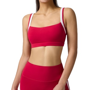สปอร์ตบราสำหรับผู้หญิงแบบสายคล้องไหล่ตัดกันสี พร้อมการรองรับที่แข็งแรง ระบายอากาศได้ดี เหมาะสำหรับออกกำลังกายกลางแจ้งและโยคะ - Product Image 1