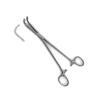 Pinza Renal Guyon de Acero Personalizada de 9 Pulgadas |   Pinza Hemostática Quirúrgica con Mordazas Curvas y Serraciones Verticales, Certificación CE, para Urología y Riñón - Product Image 4