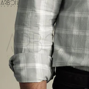 Chemises en flanelle pour hommes, vert et blanc, nouvelle arrivée, avec impression de logo personnalisé, confortables, qualité supérieure, design unique. - Product Image 2