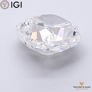 เพชร CVD สี E ความสะอาดระดับ VS1 น้ำหนัก 1.00 กะรัต รูปทรงสี่เหลี่ยมคุชชั่น พร้อมใบรับรอง IGI สำหรับเครื่องประดับชั้นเยี่ยม - Product Image 3
