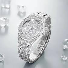 Reloj de Diamantes Moissanite de Estilo Japonés Premium, Resistente al Agua, Luminoso, para Deportes y Viajes, Disponible al Mejor Precio - Product Image 5