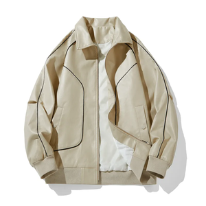 Nouvelle Veste en Cuir Tendance 2026 pour Homme – Blouson Moto Hiver Chaud en Polaire avec Fermeture Éclair – Manteau Slim en PU pour Motard - Product Image 5