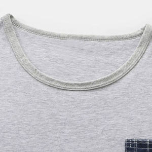 ชุดเสื้อยืดผู้ชายผ้าฝ้ายถักน้ำหนักเบา ระบายอากาศได้ดี เหมาะสำหรับใส่ในหน้าร้อน - Product Image 3