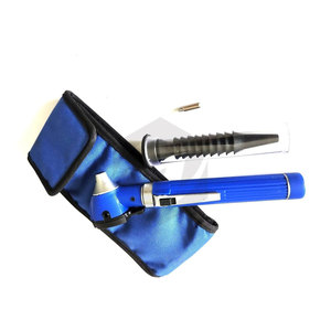 Mini otoscope à fibre optique bleu, outil de diagnostic portable pour l'examen des oreilles avec éclairage LED lumineux, léger et maniable - Product Image 5