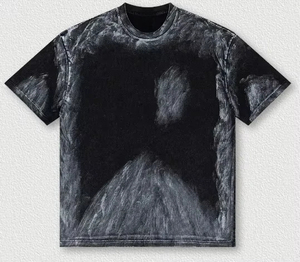 เสื้อยืดทรงบ็อกซี่ฟิตสำหรับผู้ชาย ผ้าสโตนวอช โพลีเอสเตอร์คอตตอน เนื้อหนา สไตล์ลำลองโอเวอร์ไซส์ สตรีทแวร์ มีหลายขนาดให้เลือก - Product Image 5