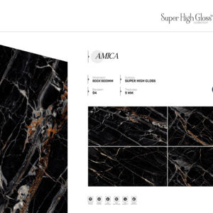 คอลเลคชั่นกระเบื้องพอร์ซเลนพรีเมียม ลัสเตอร์ ขนาด 800x1600 1200x1800 750x1500 มม. ออกแบบมาเพื่อการตกแต่งภายในที่หรูหราและงานสถาปัตยกรรมระดับไฮเอนด์ - Product Image 1