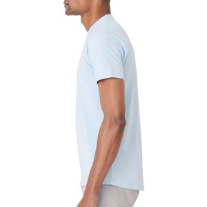 เสื้อยืดคอกลมแขนสั้นผู้ชาย สีพื้น ผ้าฝ้าย ทรงปกติ สวมใส่สบาย แบบลำลอง - Product Image 3