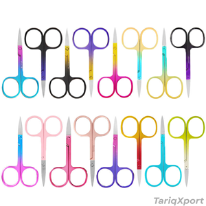 กรรไกรตัดหนังกำพร้าโค้งปลายแหลมสแตนเลสสีดำ ยี่ห้อส่วนตัว กรรไกรตัดคิ้ว - Product Image 6