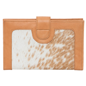 Cartera Larga de Cuero Genuino para Mujer con Cierre de Tapa con Estampado Animal de Piel de Vaca, Minimalista para Uso Diario - Product Image 5
