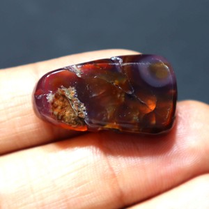 Natural Fire Agate Druzy Stone Mexican Fire Agate Druzy Cabochon Agate Druzy Stone Handmade Polished for Jewelry Making - Product Image 4