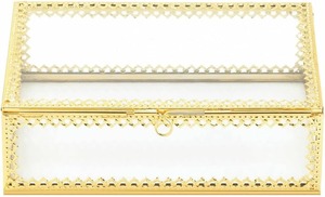 กล่องใส่เครื่องประดับแบบใส โครงโลหะ ดีไซน์ทันสมัย กล่องโชว์เครื่องประดับพร้อมโครงโลหะคุณภาพพรีเมียม - Product Image 4