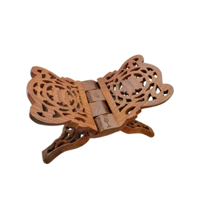 El rehela de madera transforma cualquier rincón en un espacio sagrado para la lectura, asombrosamente elaborado por artesanos indios expertos. - Product Image 3