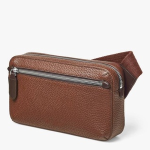 Bolso de Cintura de Cuero Estilo Casual Elegante, Color Marrón Premium, para Uso Diario y Viajes, con Bolsillo con Cremallera - Product Image 2