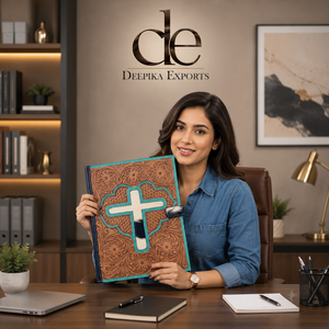 Nueva Cartera de Planificador de negocios de cuero con herramientas manuales carpeta de documentos con tarjetero organizador de cuero de vaca para hombres y mujeres - Product Image 6