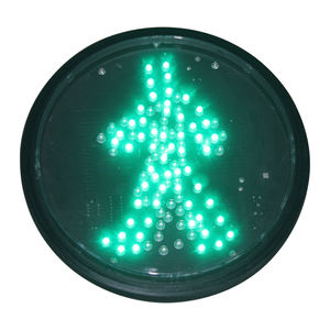 200mm 歩行者用信号機 赤緑色 カウントダウンタイマー付き 2桁 2色 スマート横断歩道 スマート交通信号 - Product Image 4