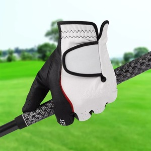 JNM SAFETY Gants de golf en cuir véritable noir et blanc pour droitier, antidérapants, unisexes, respirants, pour sports de plein air - Product Image 4